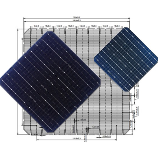 Mariosolar Mono 9BB Solar Cell 166 Bifacial